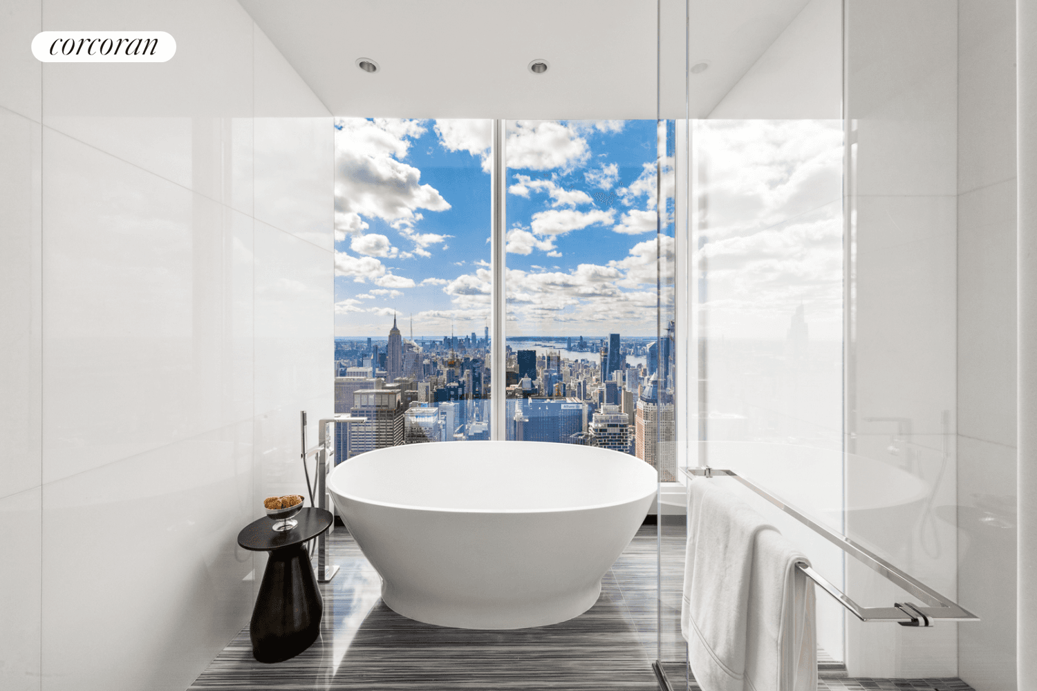 Tower three bedroom with triple prime exposures at Central Park Tower.