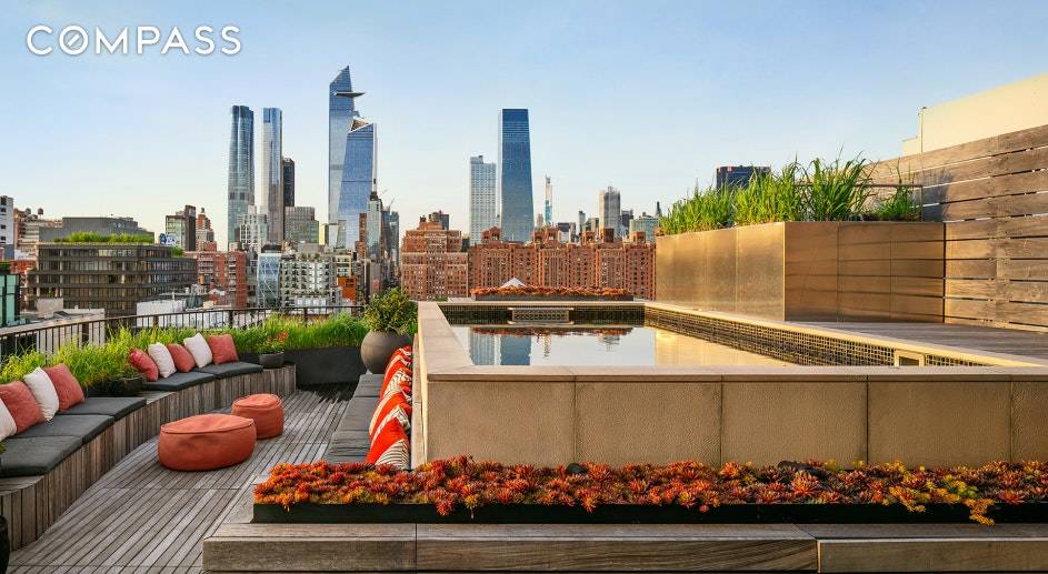 This published penthouse at 456 West 19th Street has been extraordinarily renovated and re imagined as the ultimate West Chelsea showstopper, wrapped in true divided light steel windows that offer ...
