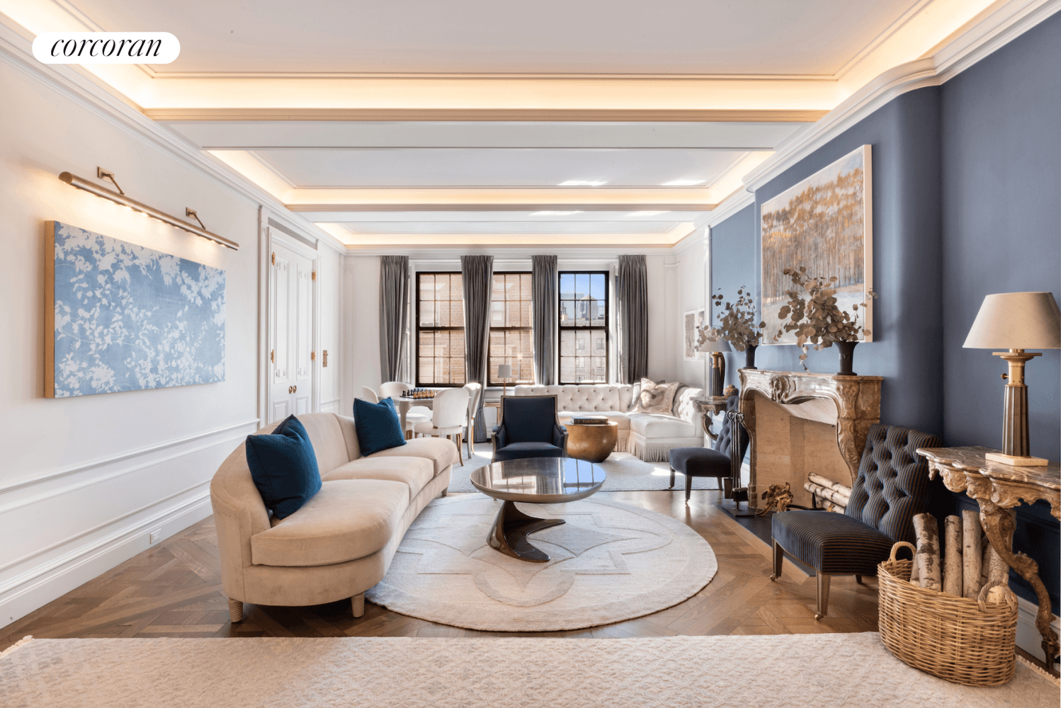 Stephen Sills decorator and Charlotte Worthy architect have created a truly one of a kind masterpiece at 888 Park Avenue.