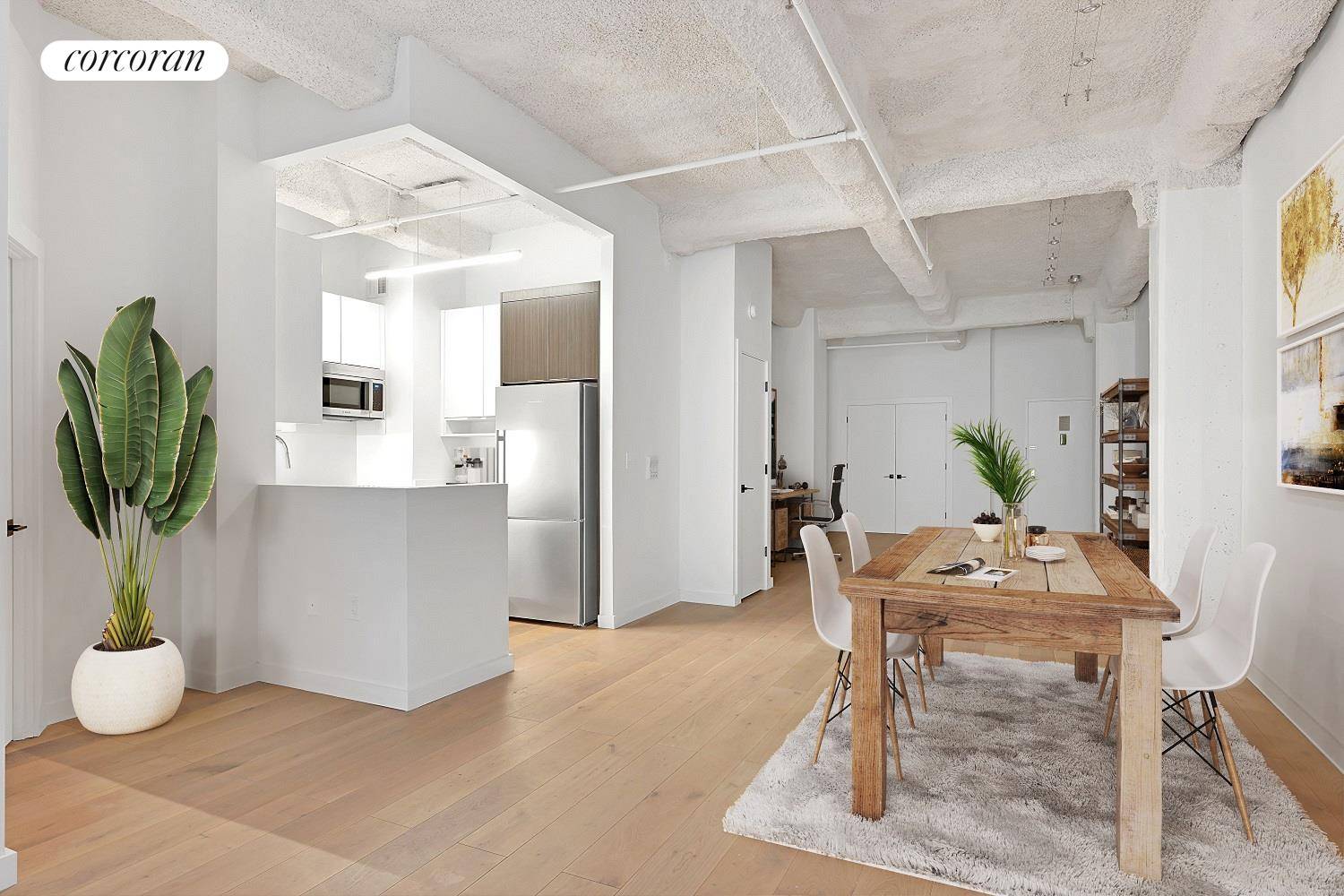 Fully renovated Sprawling and unique 1050sf 1 bedroom loft.