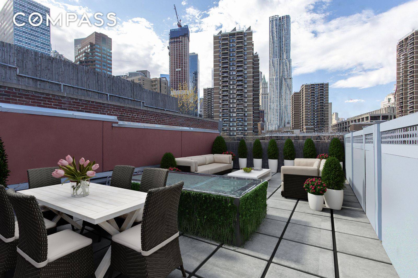 Expansive Triplex Penthouse with 1, 500 sqft of Private Outdoor Space perfect for entertaining.