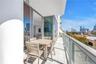 Oversized balcony great for entertaining