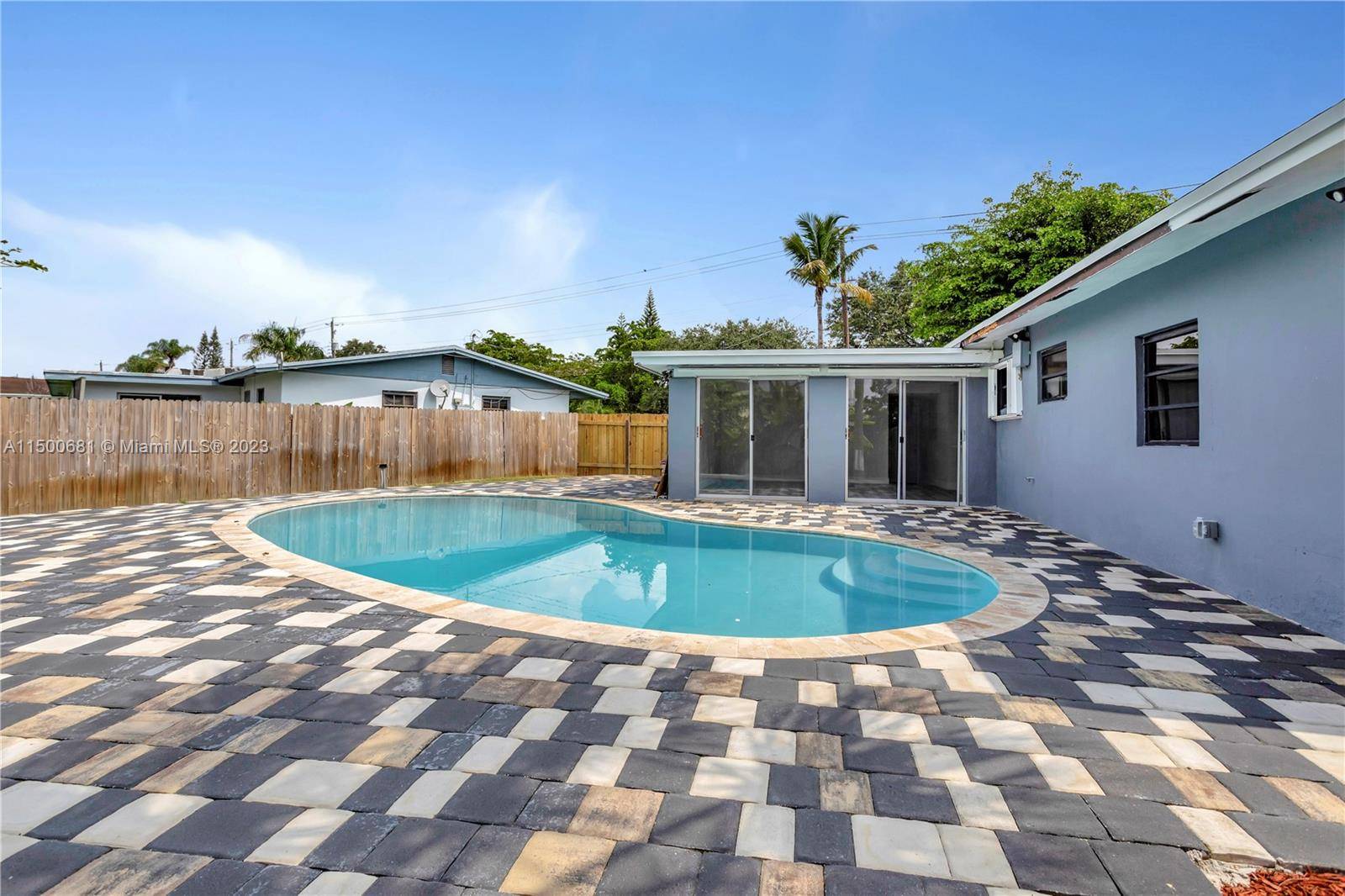 Attention Investors ! Spacious substantially remodeled 3 2 single home with a large outdoor pool is offered for Sale.