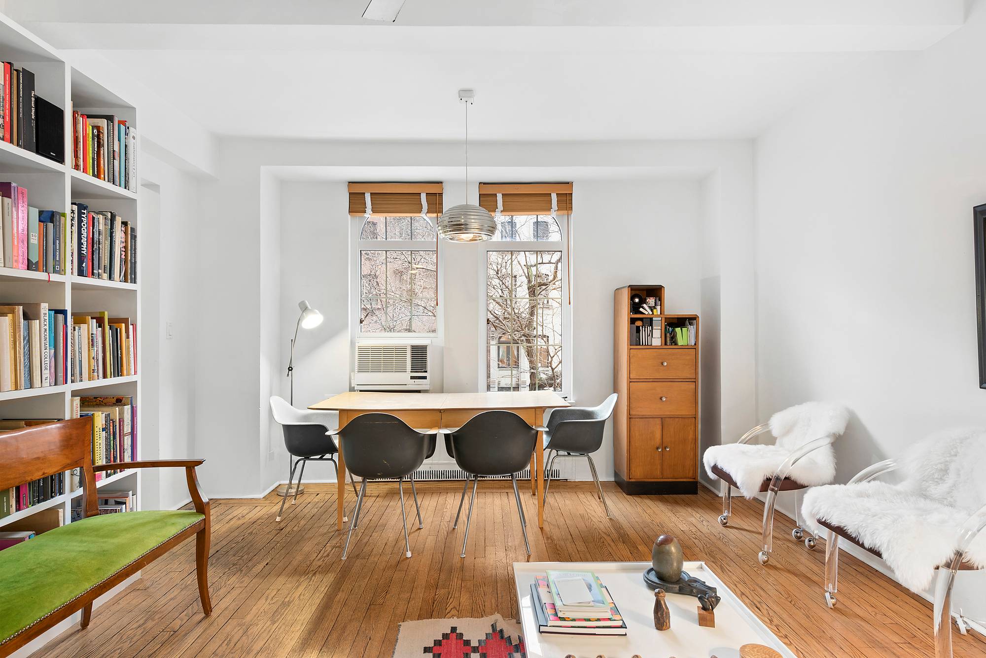 Just seconds away from The High Line, this large studio is filled with southern light and pre war charm.