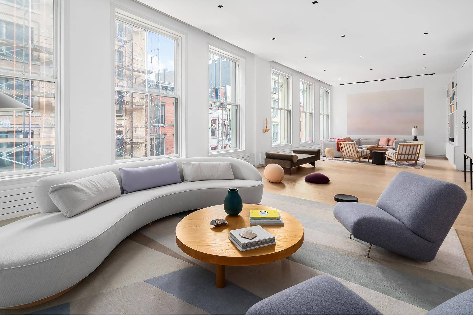Loft Living Exceptional volume, light and architectural views from this grand full floor 3336 Square Foot Loft in a newly converted boutique luxury doorman Tribeca condo in the heart of ...