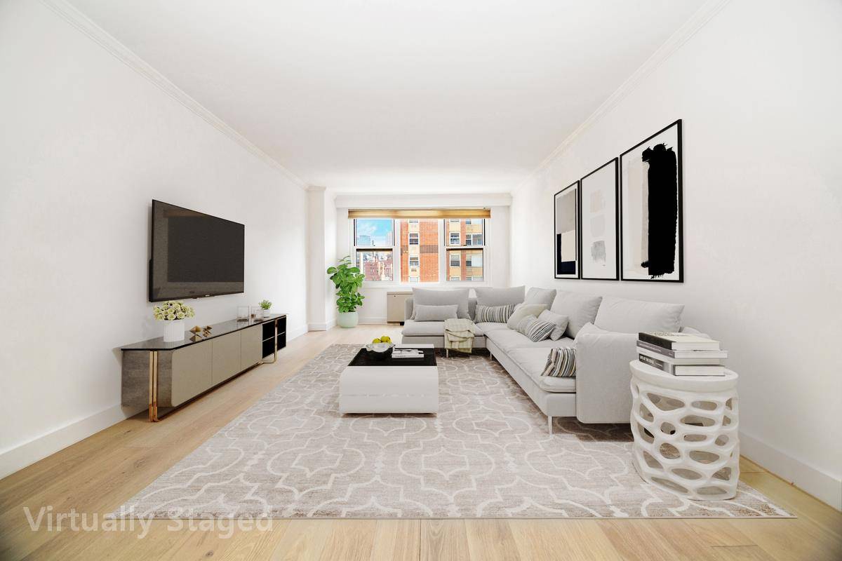 Move in ready ! Come see this bright, airy, quintessential Manhattan over sized one bedroom.