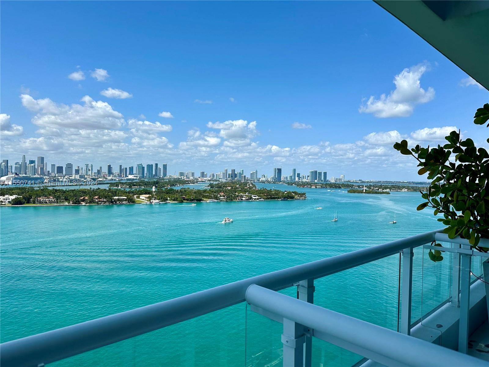 Stunning fully furnished 1 Bedroom apartment with breathtaking sunset and Miami skyline views, in one of the most exclusive buildings in Miami Beach, Bentley Bay.