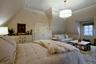 Bedroom featuring crown molding