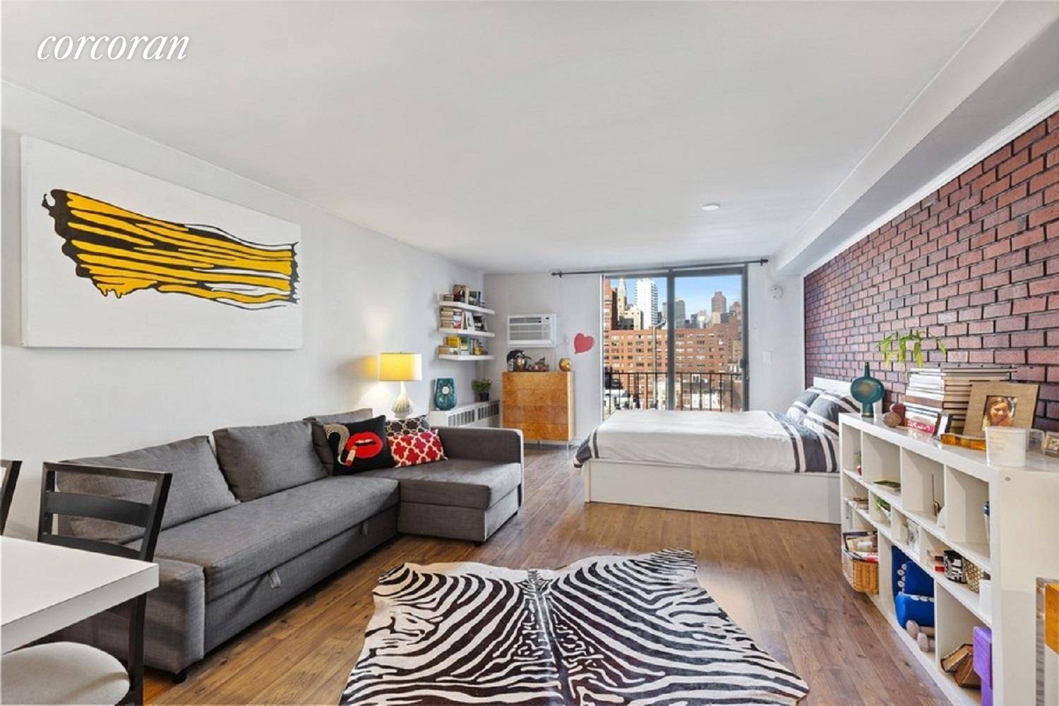 A rare find. Welcome to unit 723, a high floor studio at the Penny Lane with a Juliet balcony providing unobstructed views of the Chrysler building.