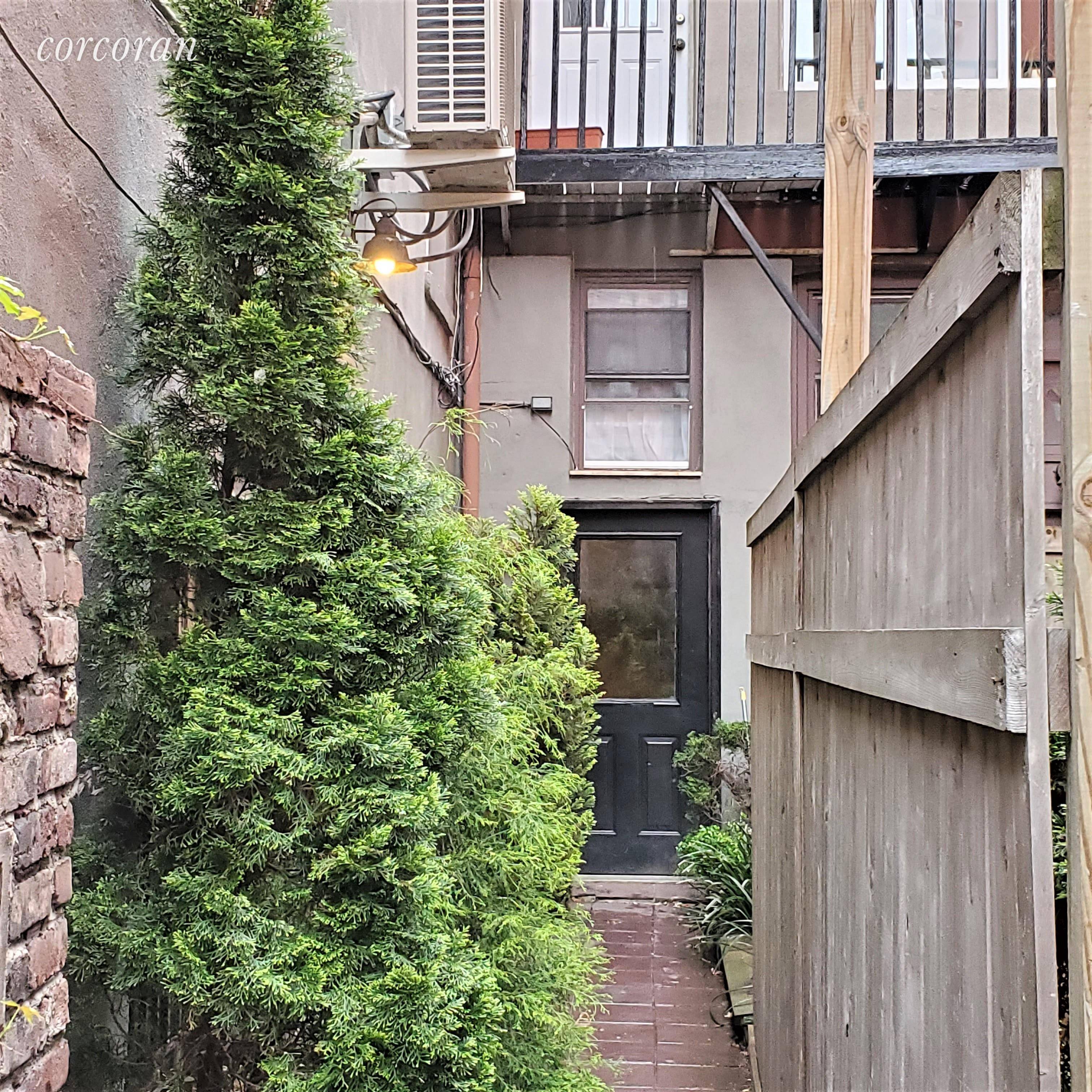 NO BROKER FEE ! Gorgeous 1000 SF True One BR LOFT in a carriage house building in the middle of a hidden oasis in North Greenpoint with private courtyard !