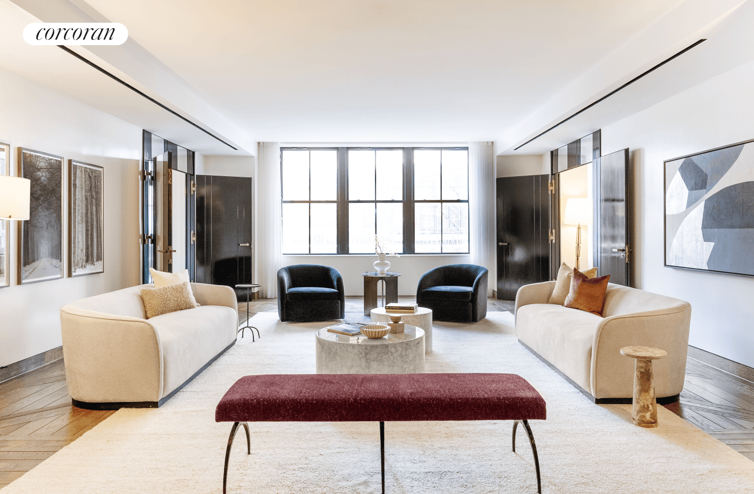 IMMEDIATE OCCUPANCYMove right in to Landmark Residence 12N at 111 West 57th Street, which provides an unparalleled opportunity for one who enjoys modern conveniences within grand spaces reminiscent of the ...