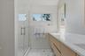 Second floor guest bathroom. Double vanity