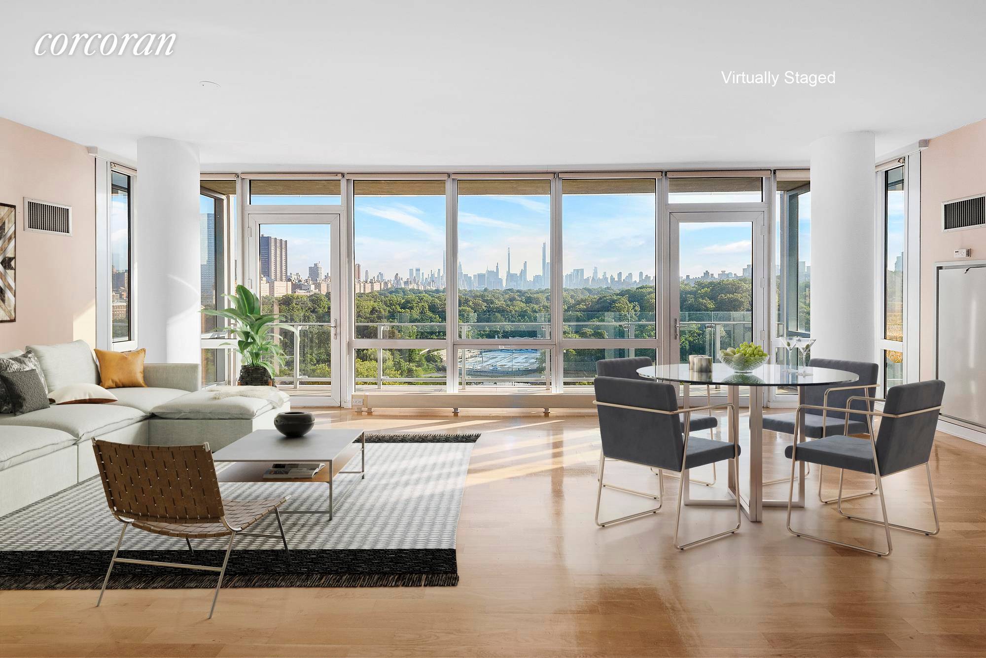 The best uninterrupted views of New York are from this 14 floor, 2 bedrooms 2.