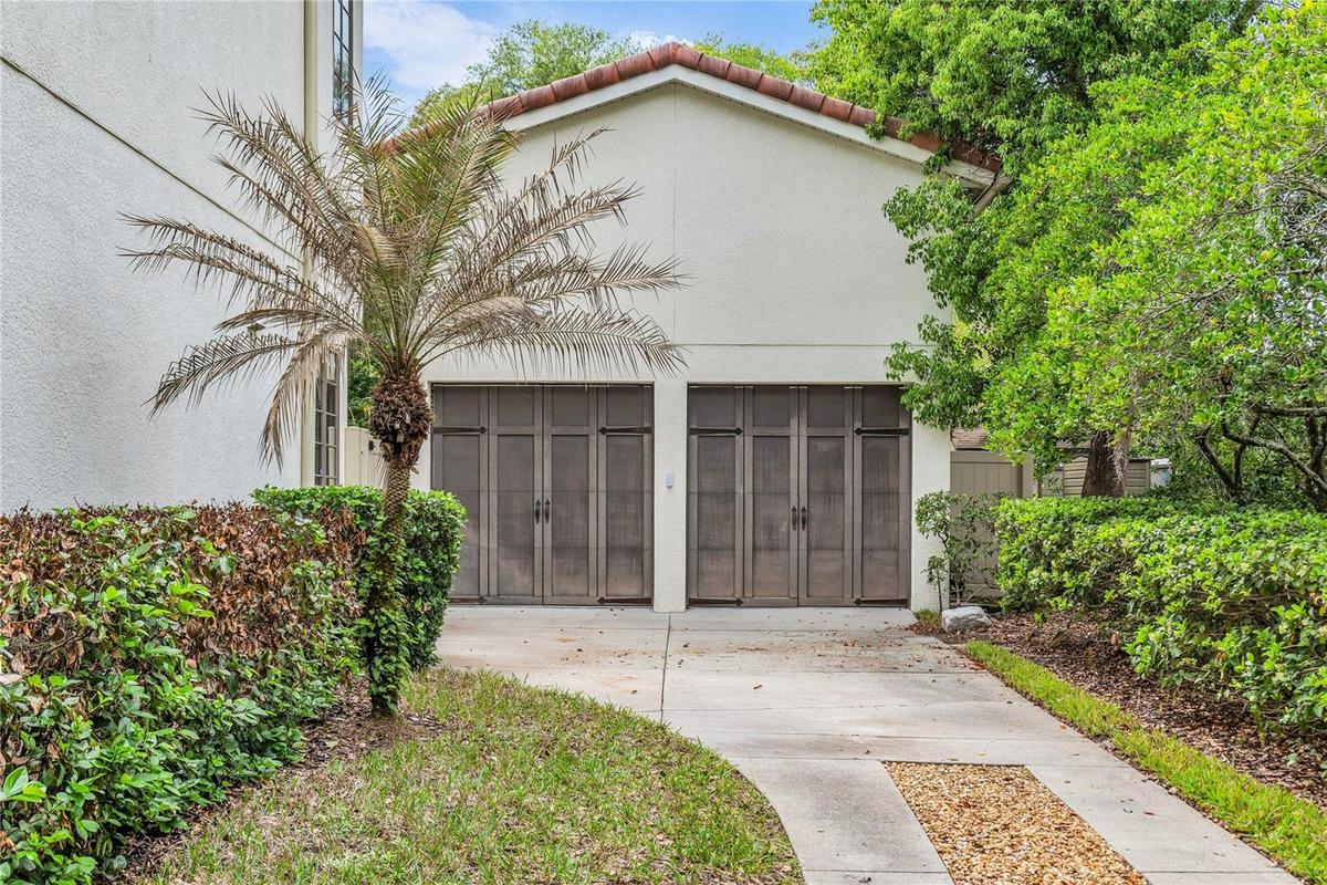 2 car garage with storage