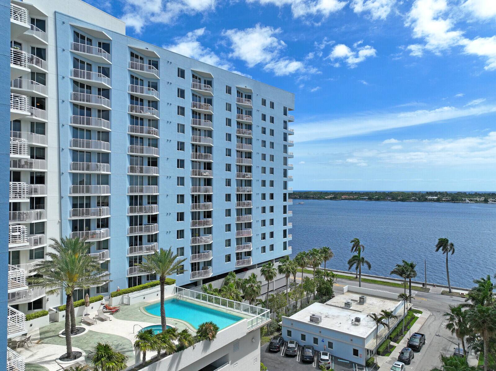 Stunning views stretching from the Intracoastal Waterway to the vast expanse of the ocean await you in this immaculate 3 bedroom, 3 bathroom condo within the desirable Slade building.