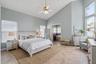 Virtually staged Primary Bedroom
