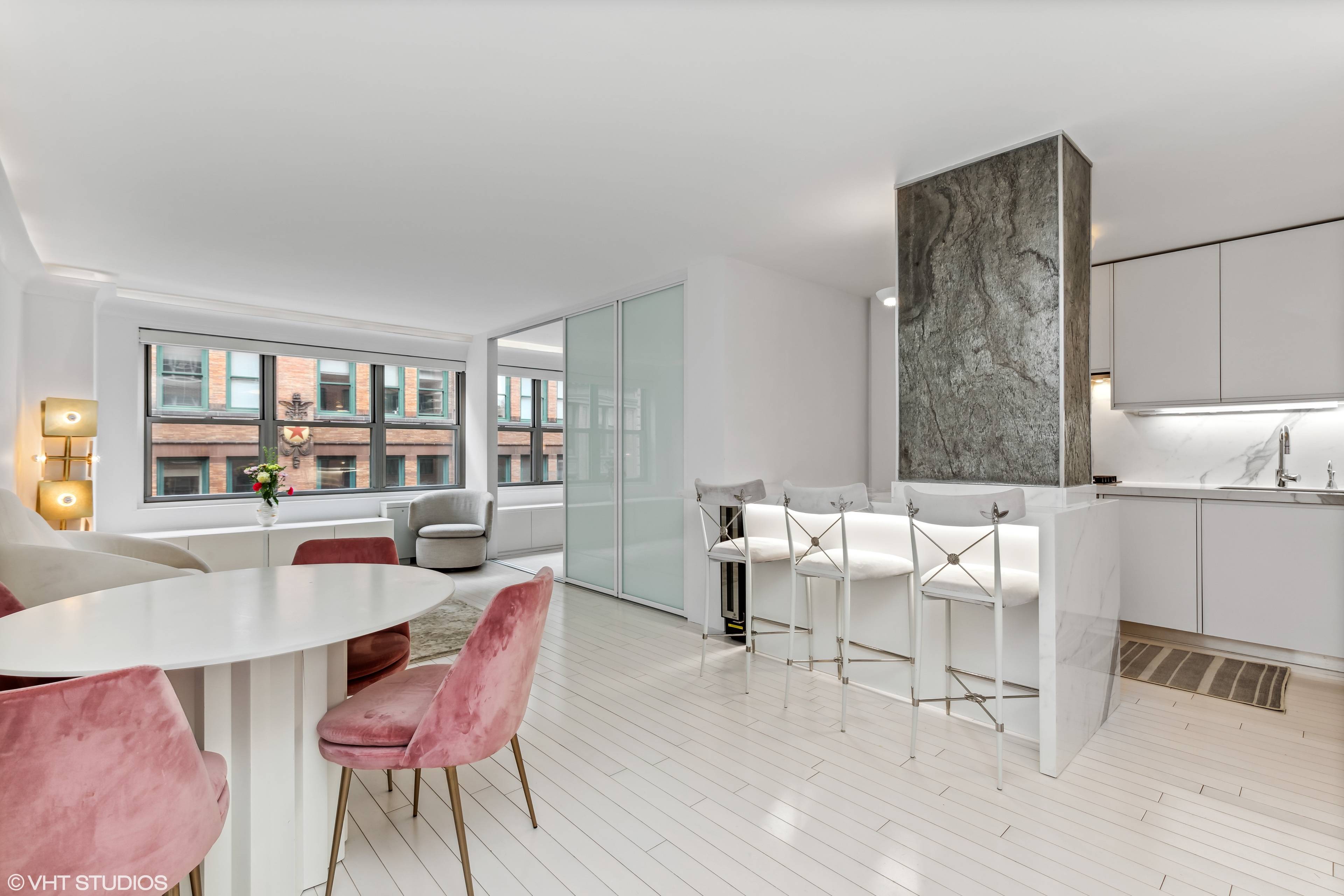 Fully gut renovated converted two bedroom condo in full service doorman building in prime Greenwich Village with low monthlies !