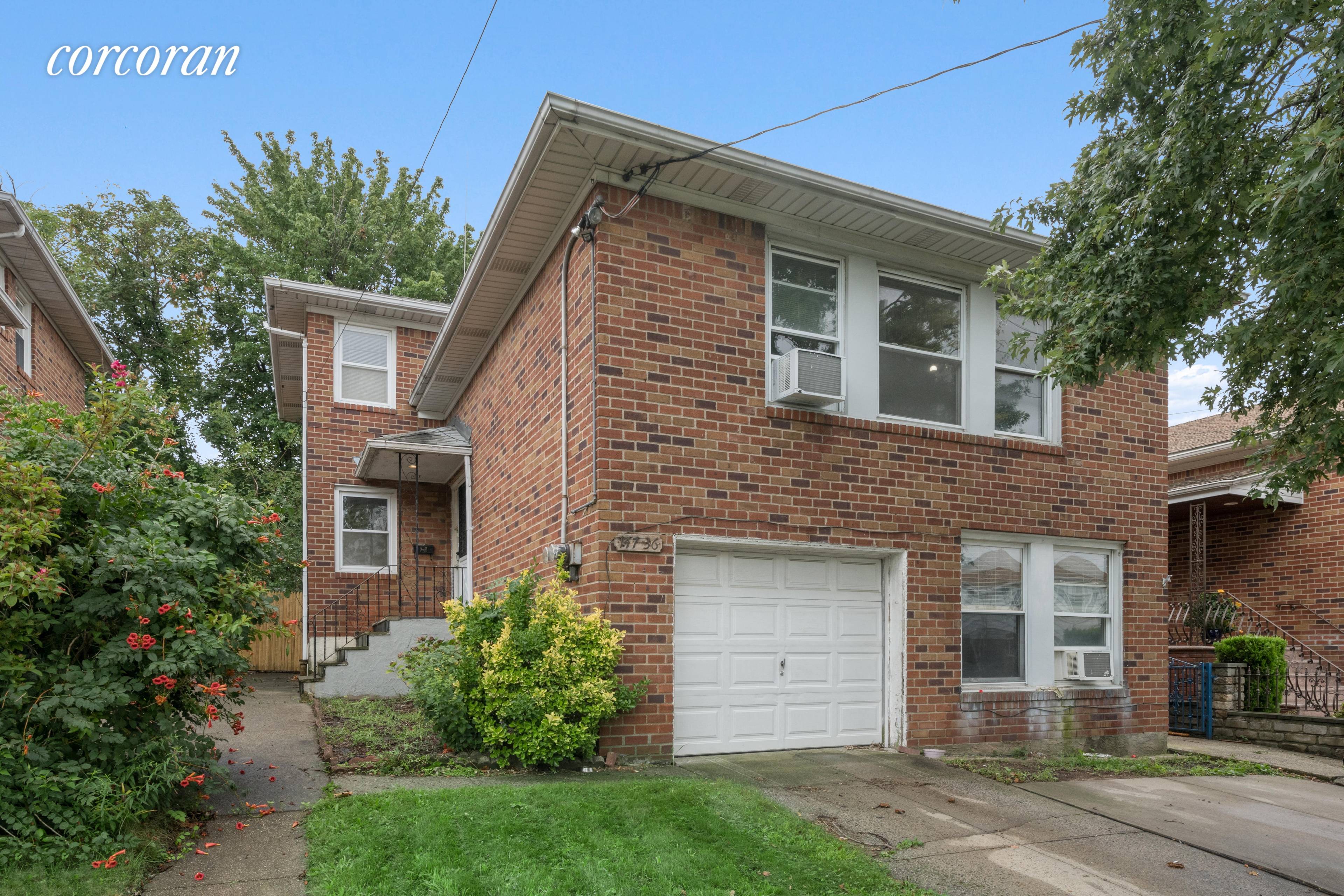 147 36 28th Avenue is a Fully Detached Two Family Home sitting on a 42x94 lot and ready for you to make your own !
