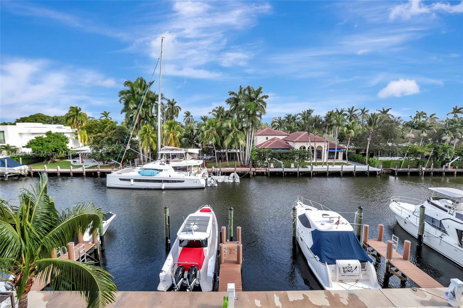 Exceptional 3 bed 1 used as den waterfront condo in East Fort Lauderdale's LEED Certified AQUALUNA w private 35 ft boat dock for ocean access w no fixed bridges.