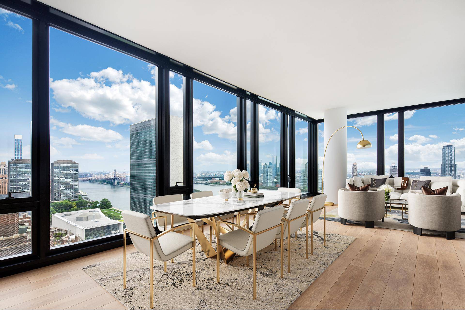 Welcome to Residence 32K at 695 First Avenue, where luxury living meets breathtaking views in the heart of Manhattan.