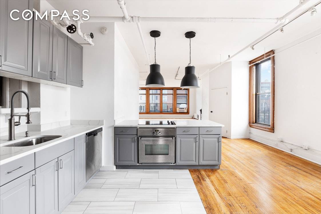 This grand 2, 200 square foot Soho Nolita Penthouse loft has amazing views of the Freedom Tower, and Empire State building.