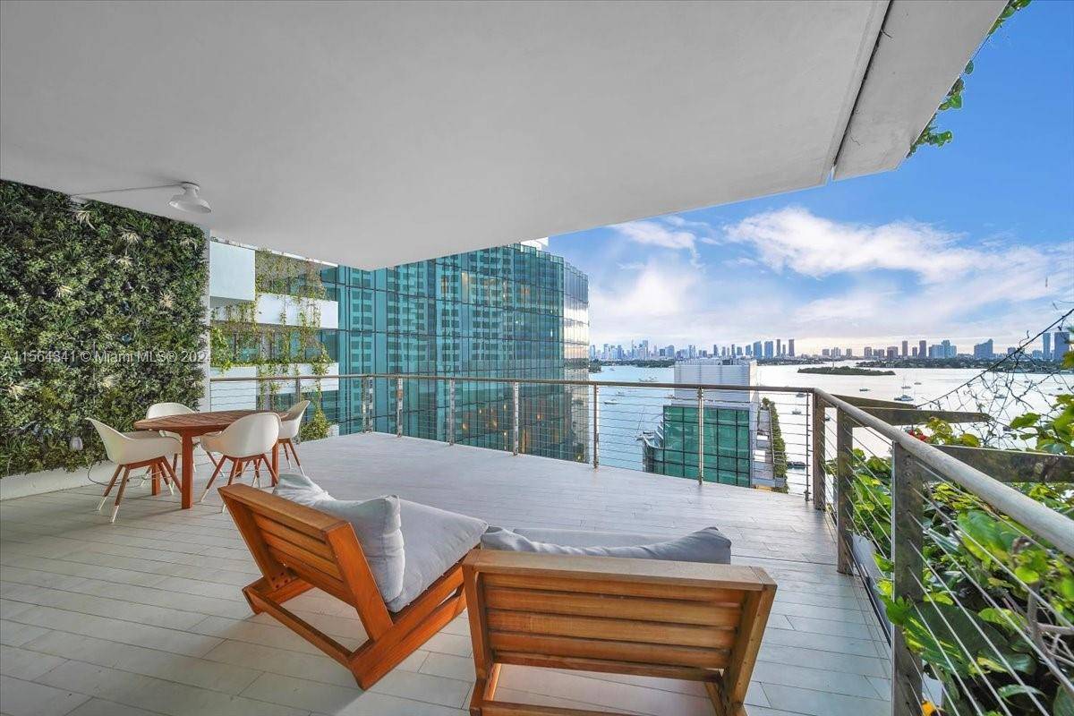 Enjoy spectacular sunset sunrise views in this flow through north tower corner unit at the Monad Terrace.