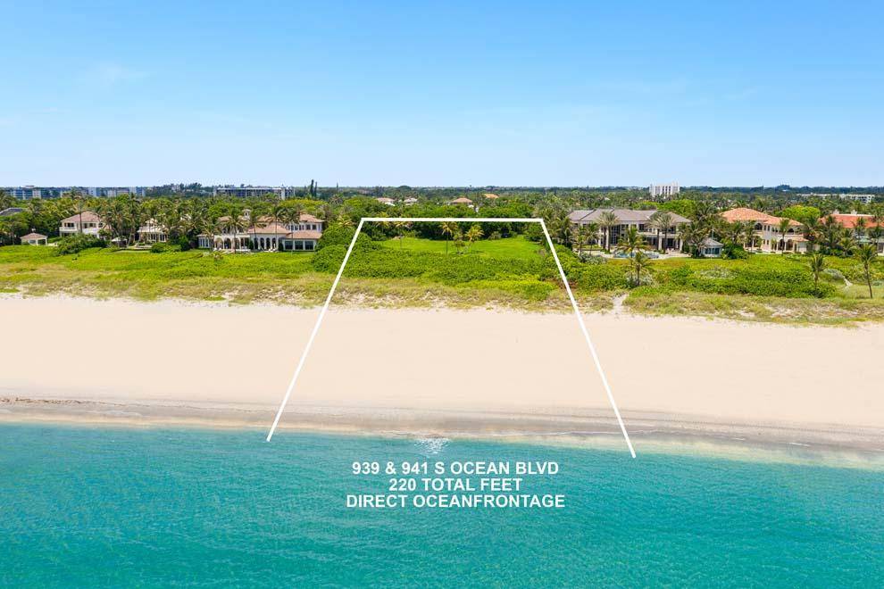 Trophy Estate Property ! Once in a lifetime opportunity to purchase two incredible oceanfront parcels in an A location.