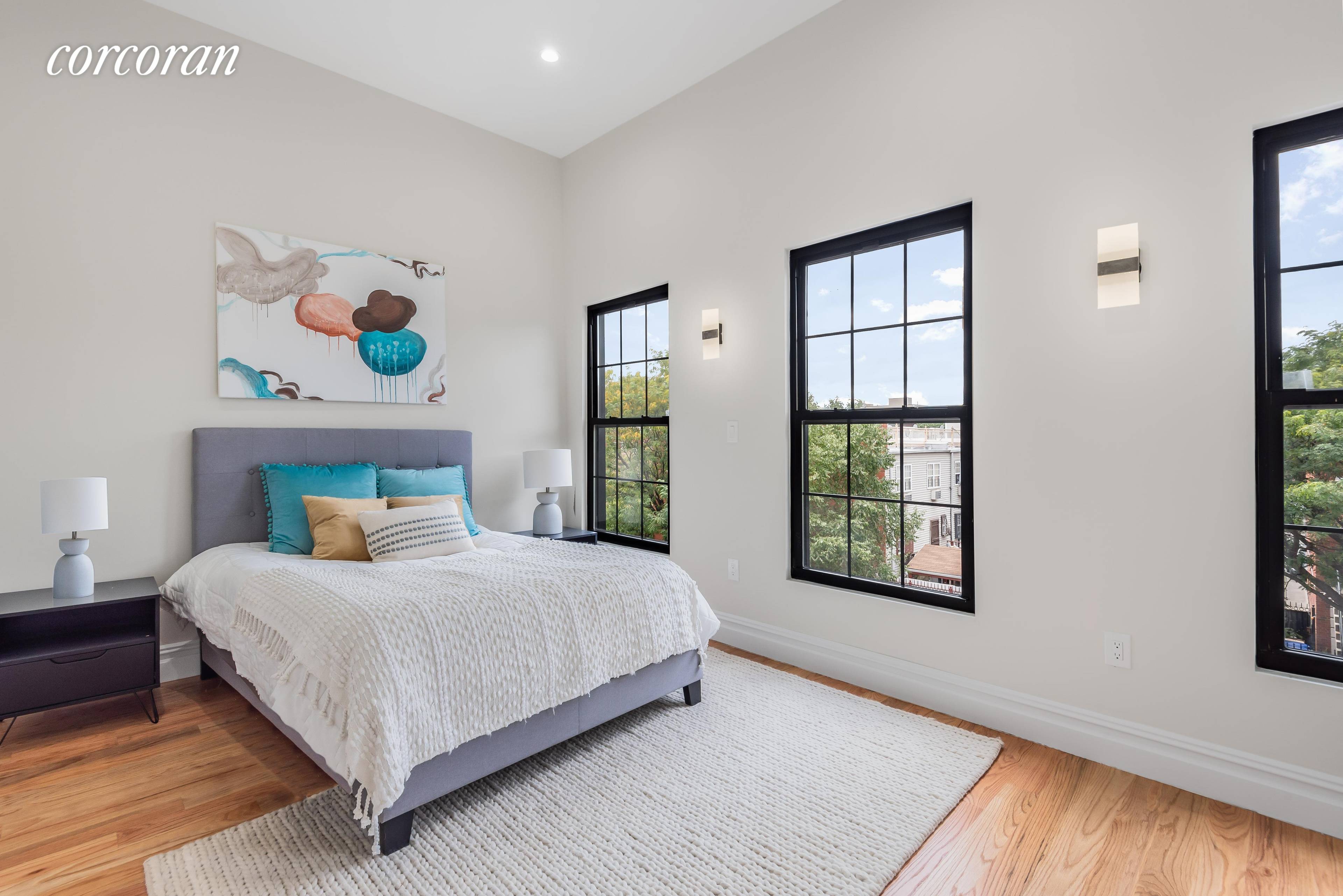 Welcome to 182, a beautiful, 2400 sq ft, two family townhouse, situated in the heart of burgeoning Bushwick !