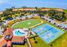 Aerial of Clubhouse, Pool, Pickleball and Tennis Courts