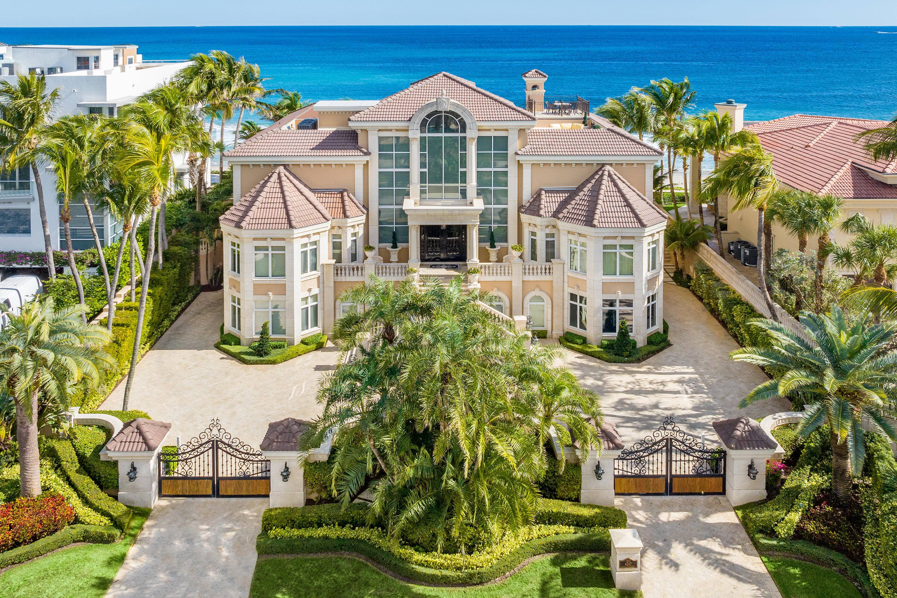 Experience the epitome of luxury living with Villa Patek, a prestigious oceanfront estate in Highland Beach, Florida.