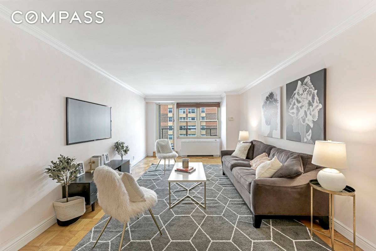 Enjoy wonderful light, expansive interiors and private outdoor space in this one bedroom, one bathroom cooperative in a full service Kips Bay building.