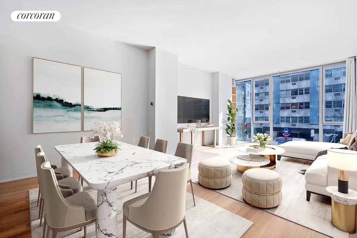 Modern One Bedroom Smart Home Features Oversized Windows Full Amenity PackageThis unit features a modern, renovated kitchen and oversized windows in the living room and bedroom, allowing light to flood ...