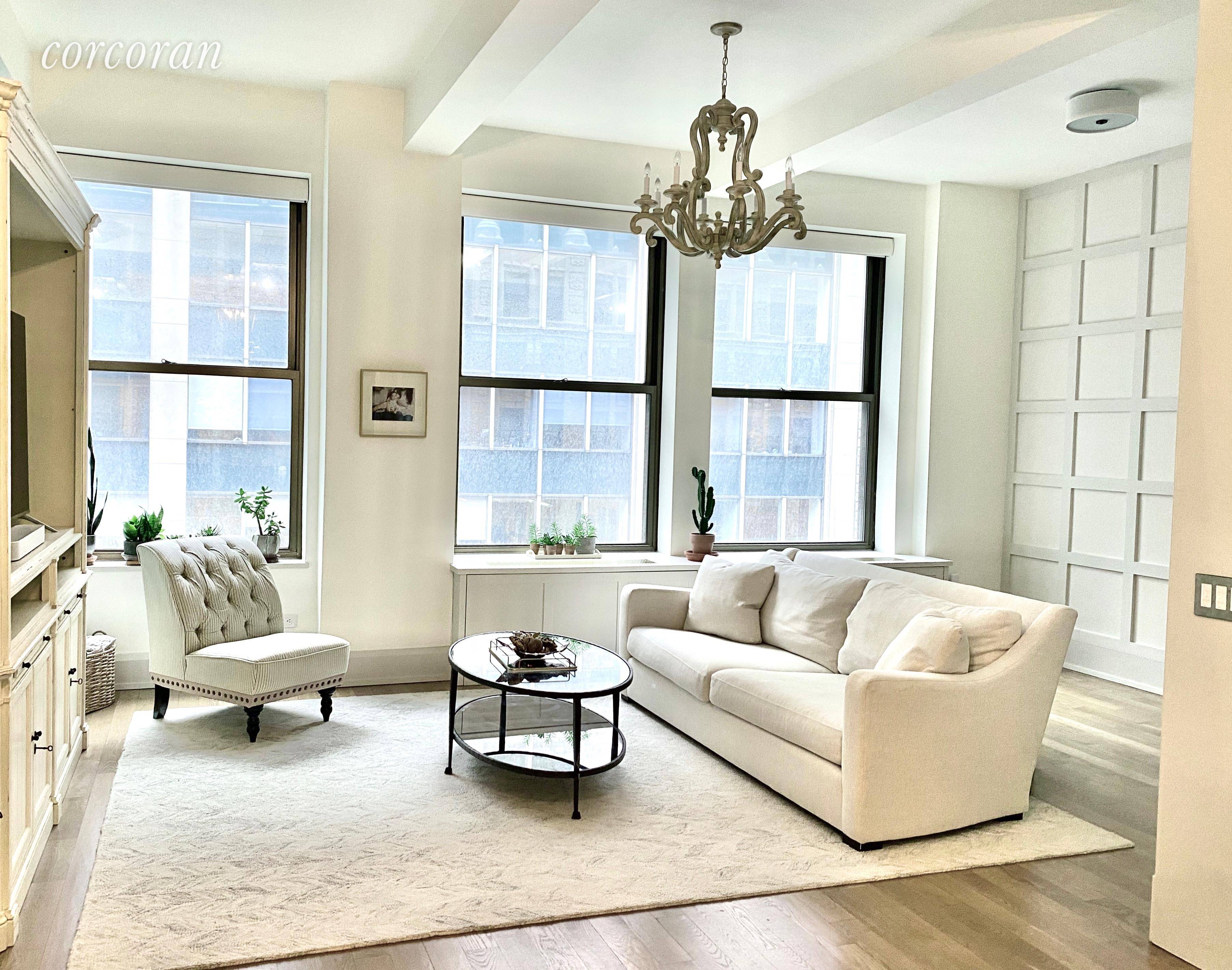 Stunning NoMad condominium loft offering modern luxury in a full service Pre War building.