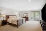 Bedroom featuring recessed lighting and light colored carpet