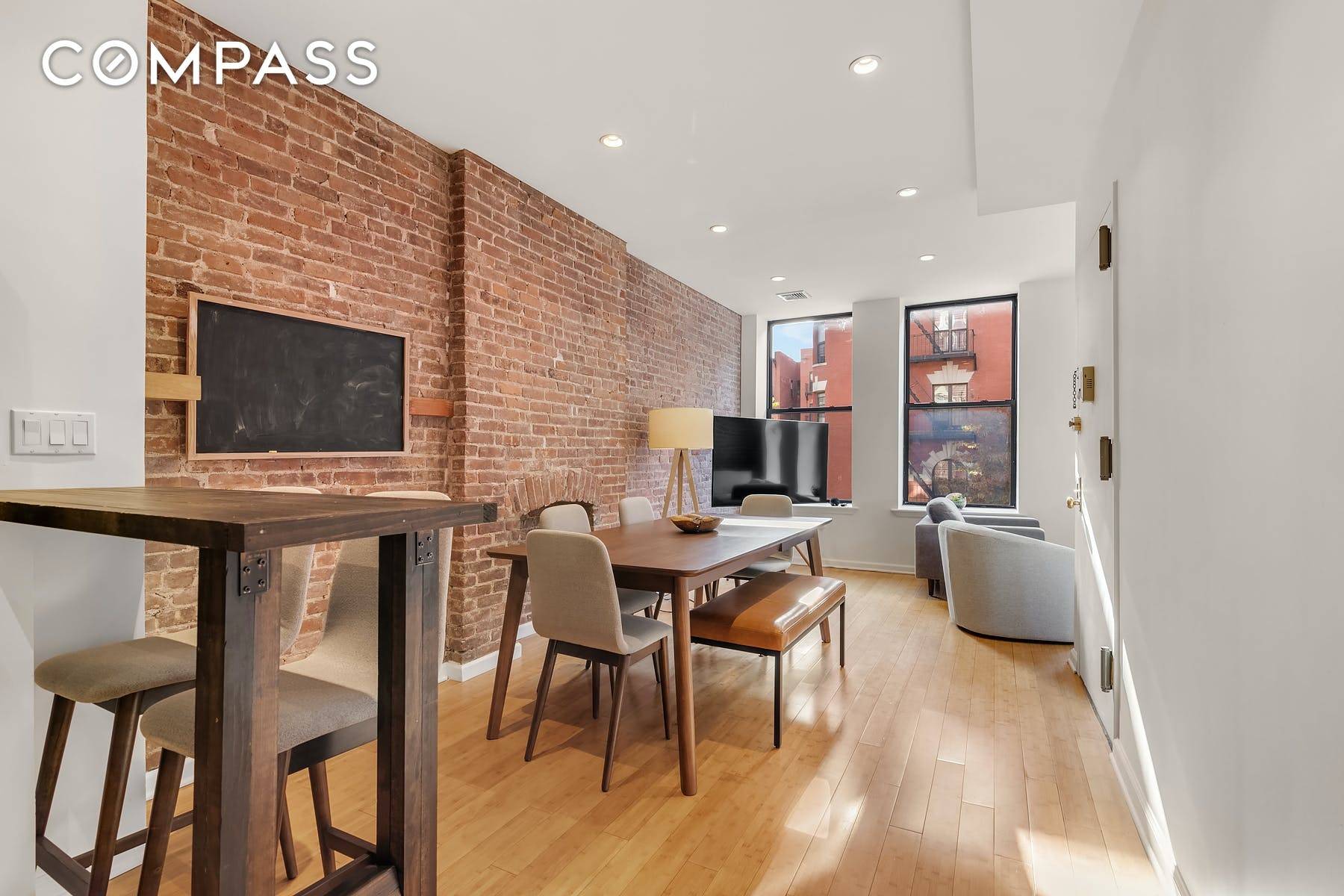 Charming, light filled apartment in a walk up brownstone.