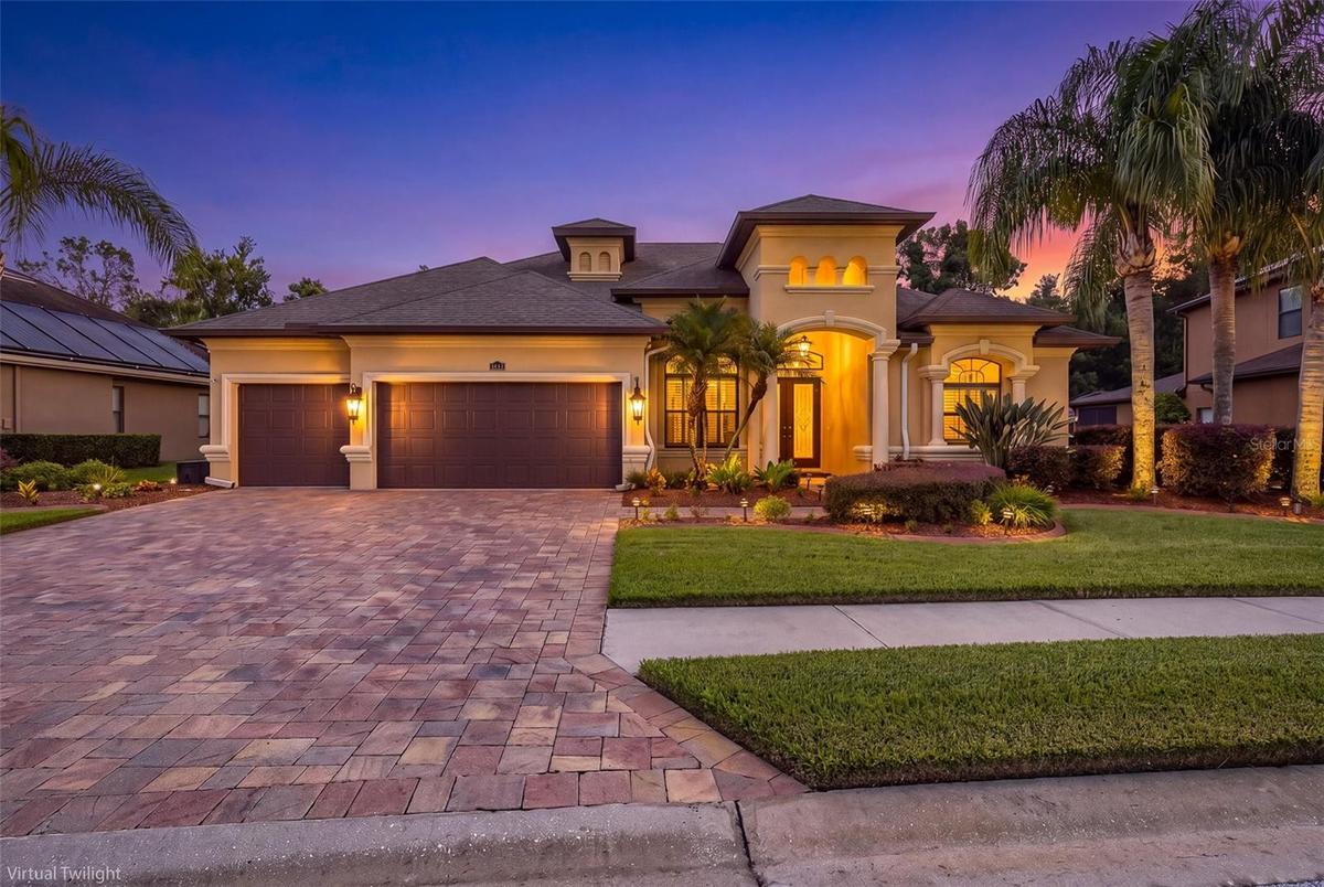 Front of Home with Virtual Twilight