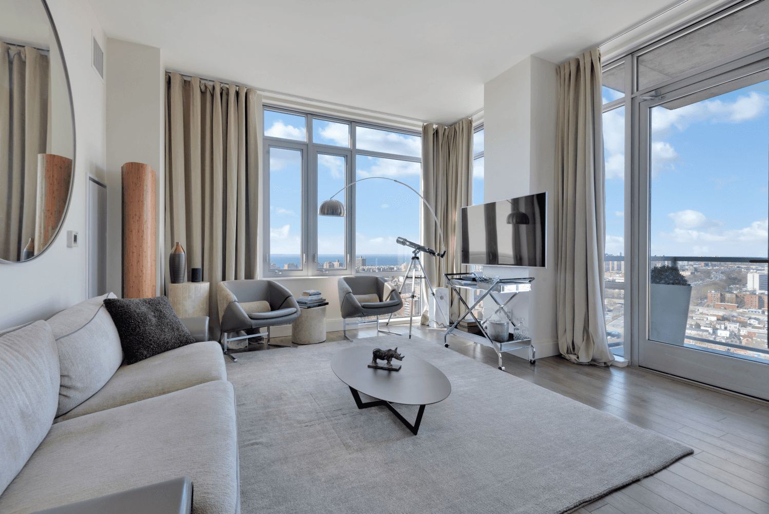 Introducing Unit 24B A refined two bedroom, two bathroom sun drenched residence in the luxurious 1 Brooklyn Bay Condominium.