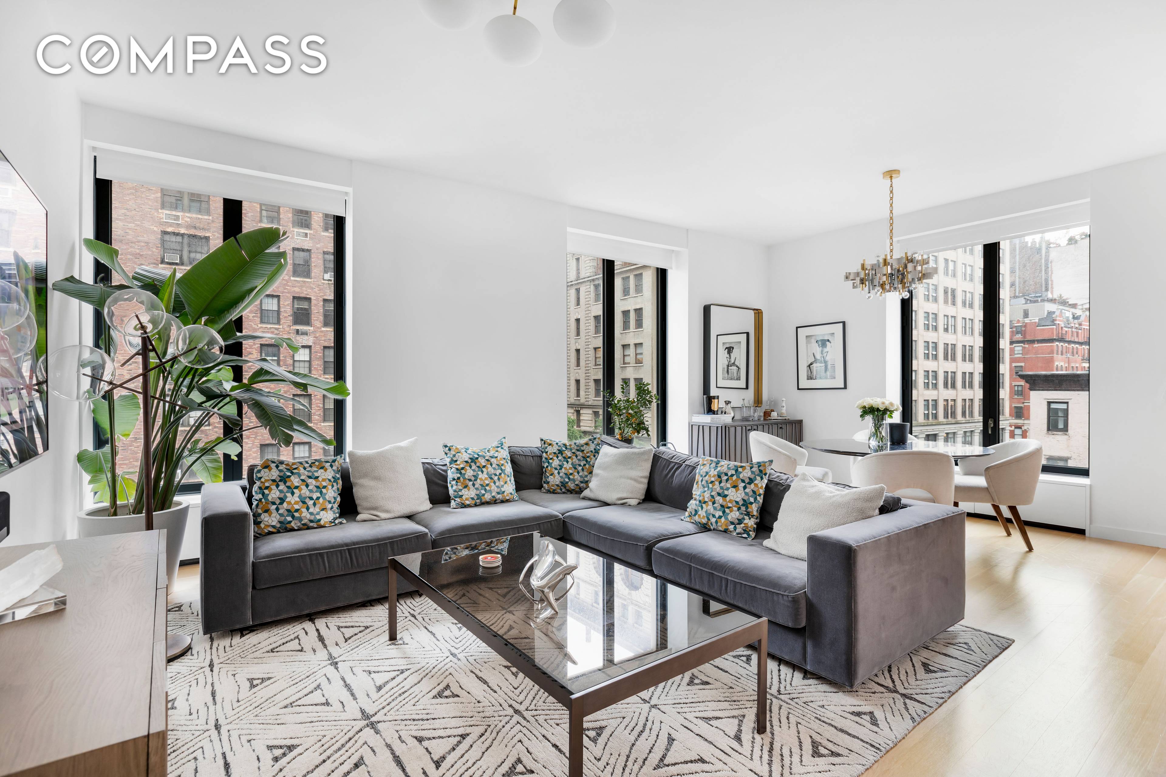 Available for July 1st Elegant minimalism is on full display in this exquisite 2 bedroom, 2 1 2 bathroom apartment in the heart of historic Greenwich Village.