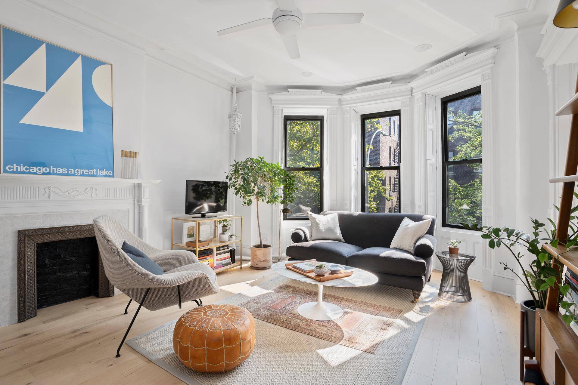 Enjoy amazing Southern light, classic Park Slope tree lined streets, and gorgeous renovations integrating prewar details and contemporary design and flow.