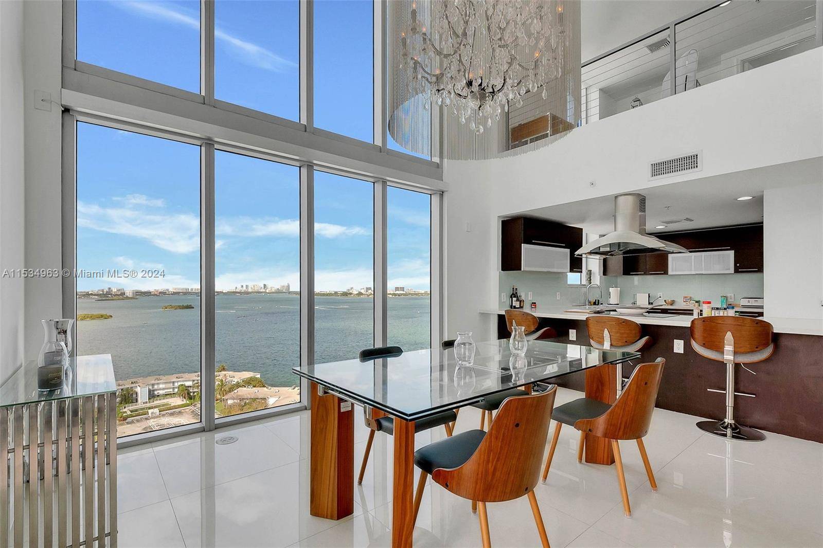 Spectacular Penthouse 2 story corner with 270 degree of breathtaking water views.