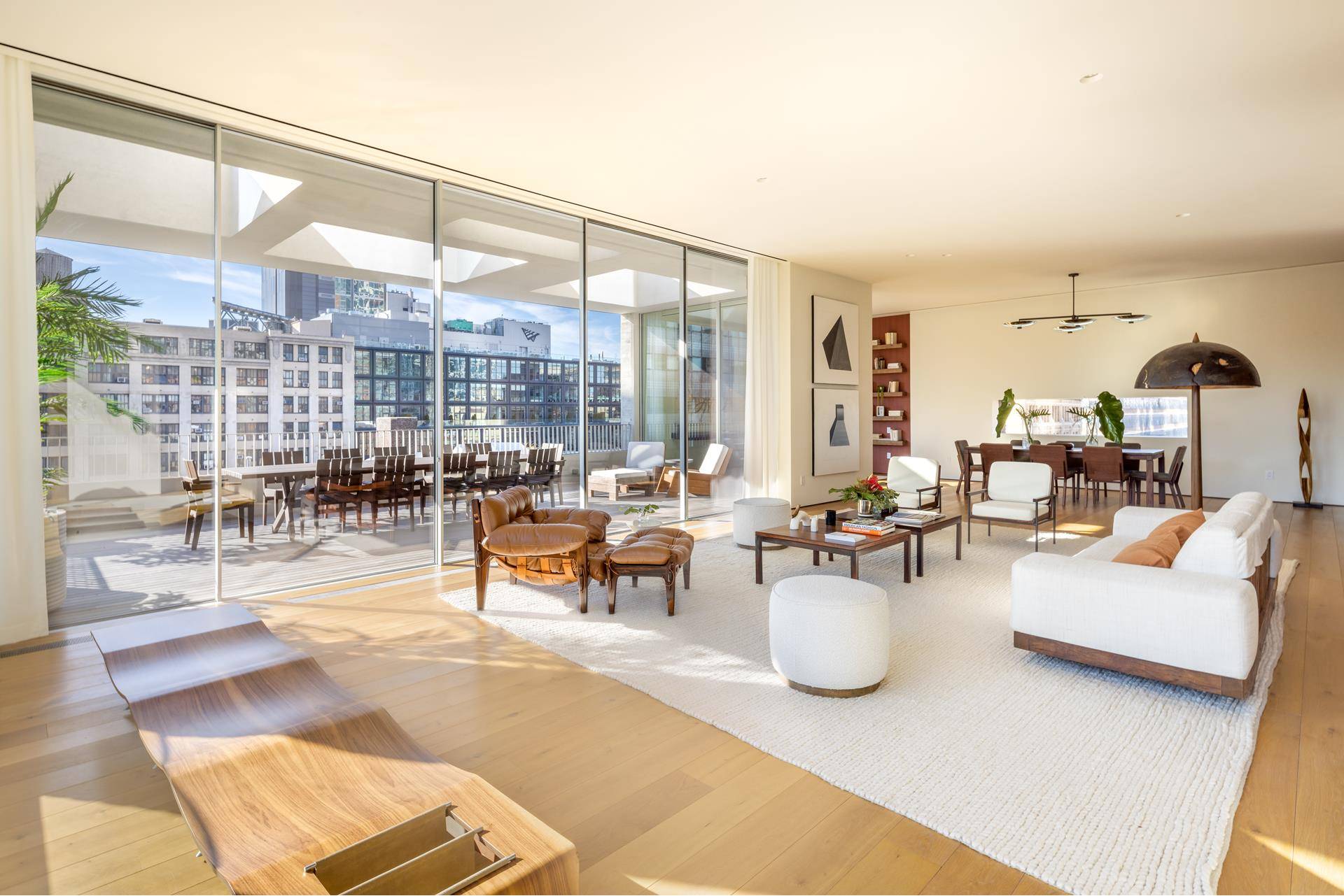 IMMEDIATE OCCUPANCY Duplex Penthouse 9S is a custom Isay Weinfeld masterpiece with glorious open city and Hudson River views and soaring 11 ft ceilings throughout, offering an attention to detail ...