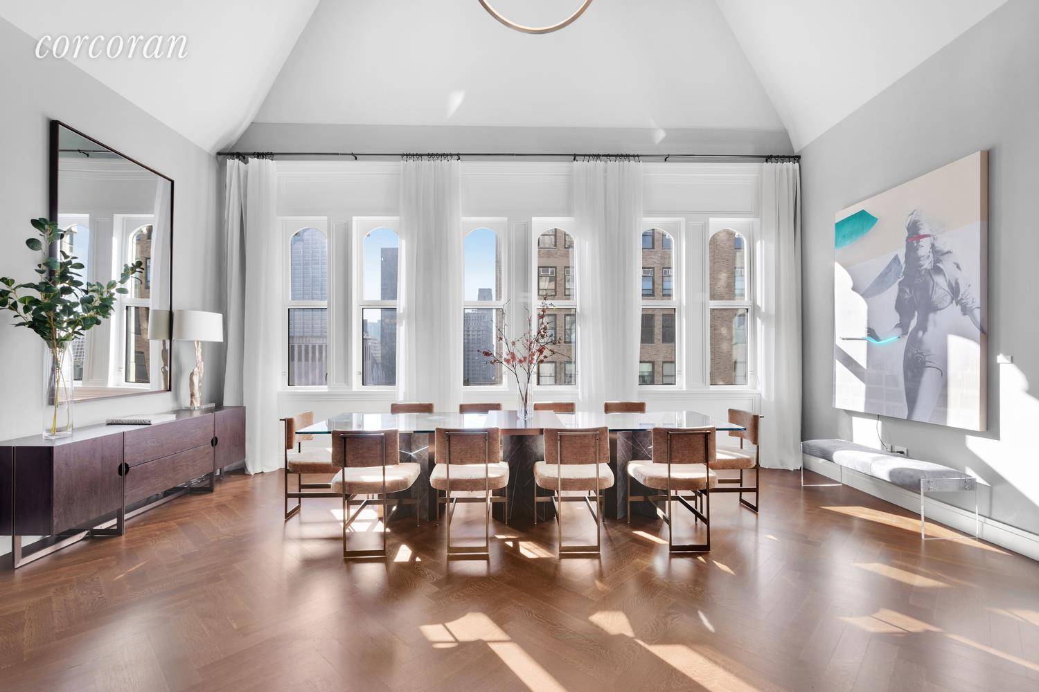 Pavilion B on the 29th floor of The Woolworth Tower Residences is a one of a kind luxurious loft style, 3 bedroom, 3 A 1 2 bathroom home with home ...