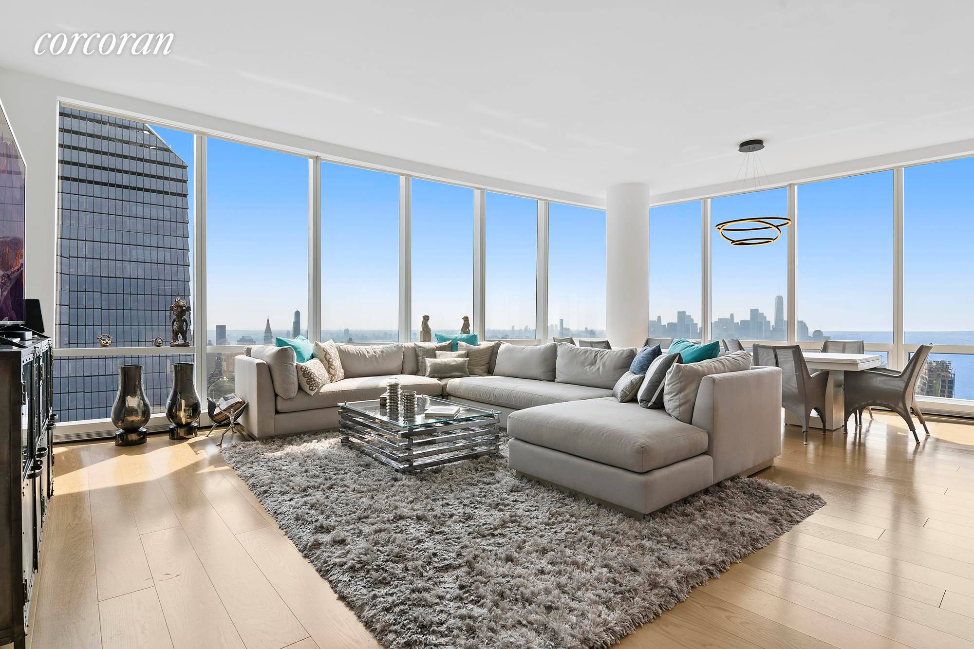 Rare South Facing A Line Residence Available With Sweeping Panoramas Introducing Residence 71A, a one of a kind home boasting iconic views of The Hudson River Freedom Tower Brooklyn Bridge ...