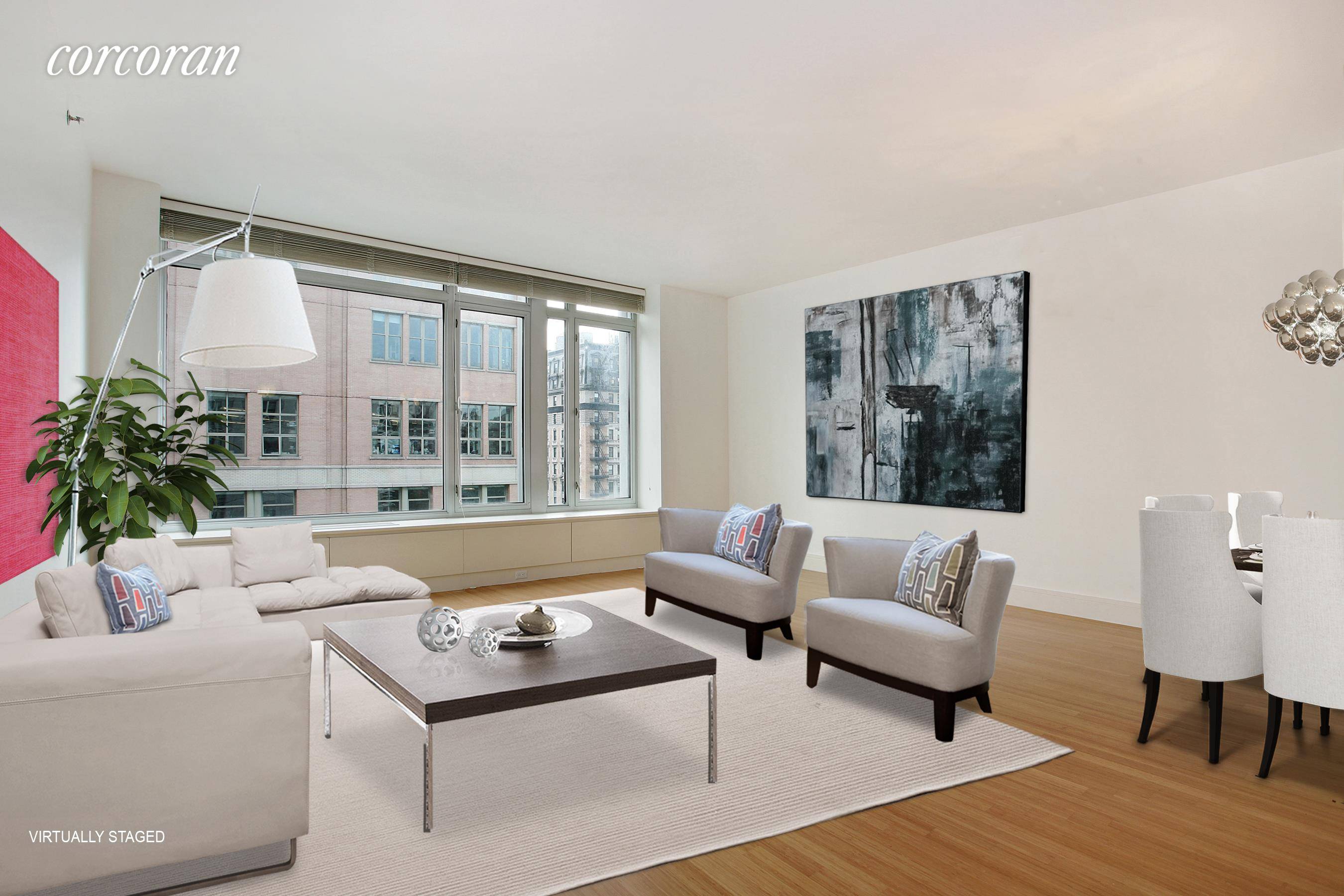 Designed by Platt, Byard, Dovell amp ; White, this expansive 2 bedroom, 2 bath condominium is a modern masterpiece set in the Upper West Side's most vibrant neighborhood.