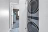 washer/dryer top floor