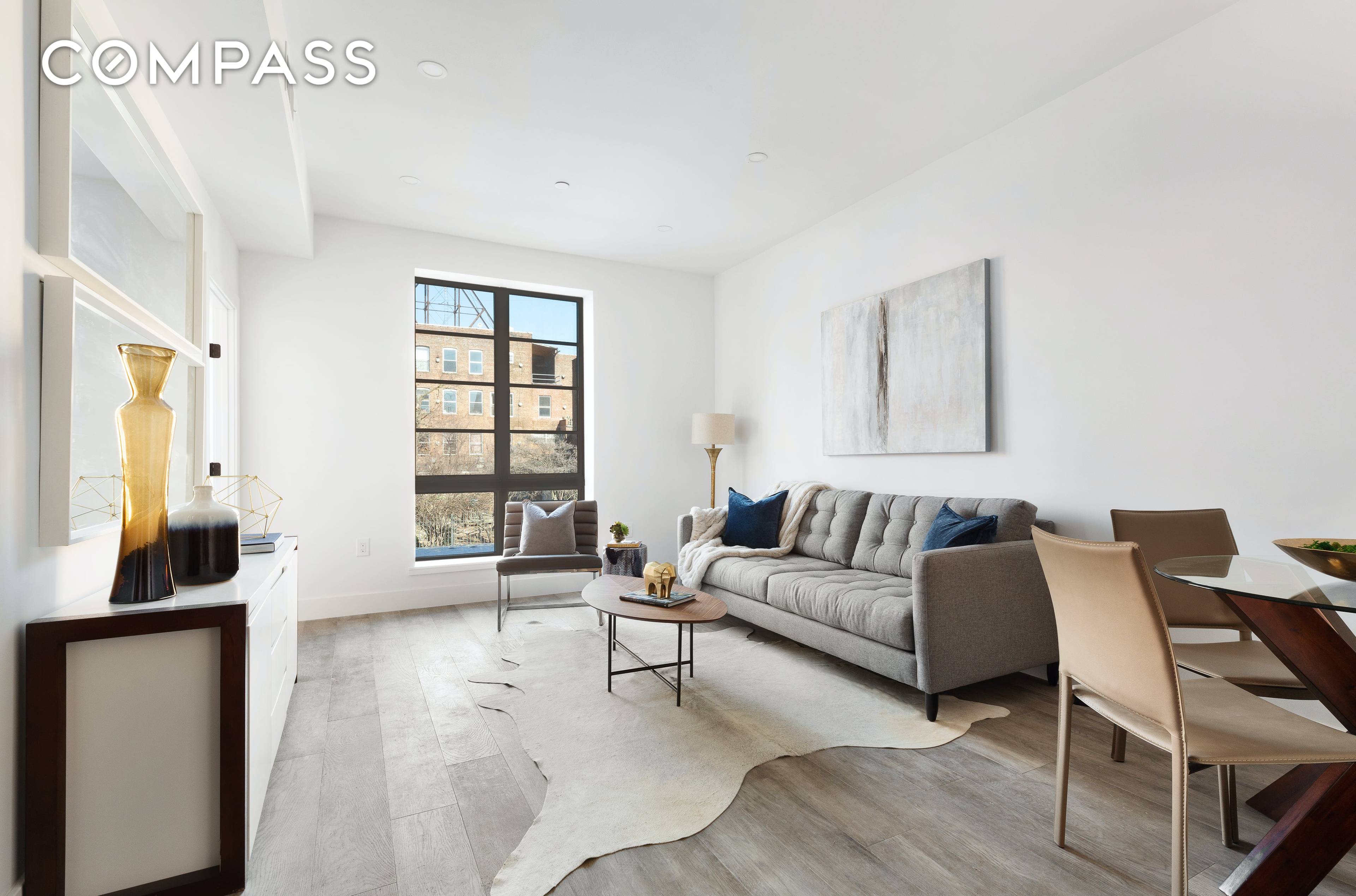 Stunning Boutique Luxury Condo in Crown Heights Intimate Floor thru 3BD 2BA with Private Balcony, Stunning Industrial Chic Design, White Oak Flooring Throughout, Beautiful Modern Chef s Kitchen with Integrated ...