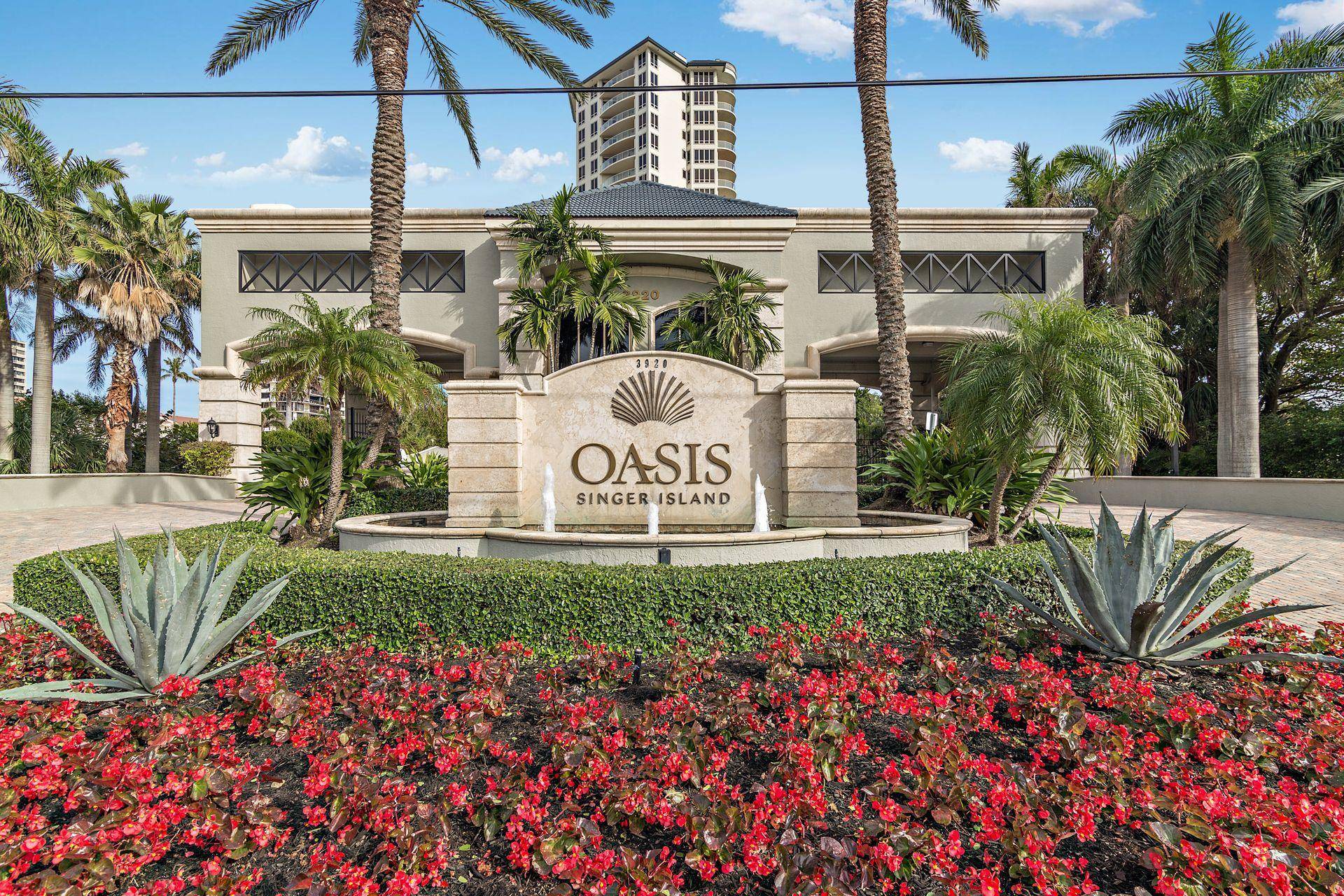 This luxury residence must be seen and is a one of a kind full floor home at The Oasis.