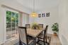 The breakfast nook is great for casual meals.