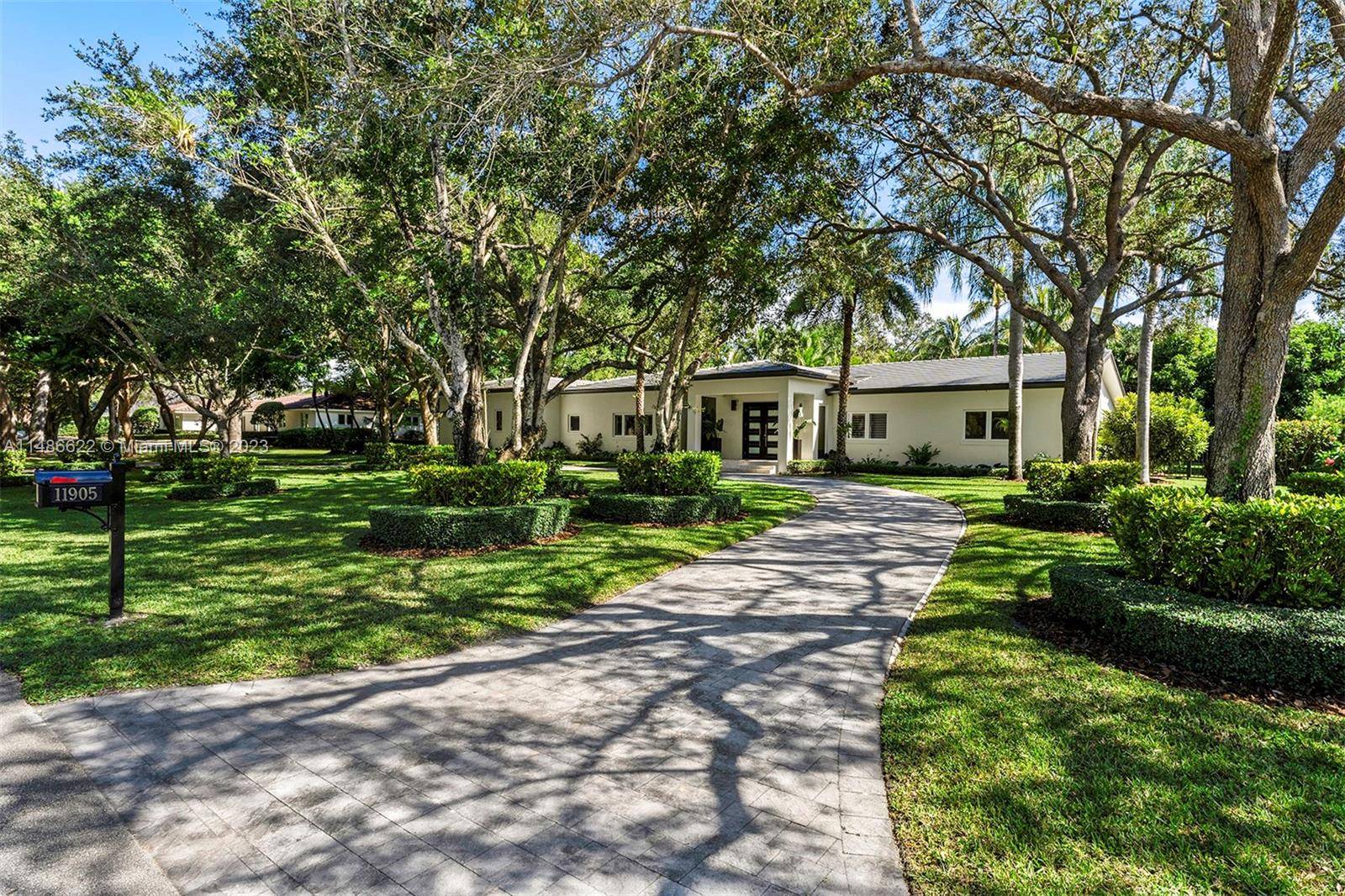 Exquisitely renovated to perfection in 2015, this residence has lofty ceilings throughout the home.