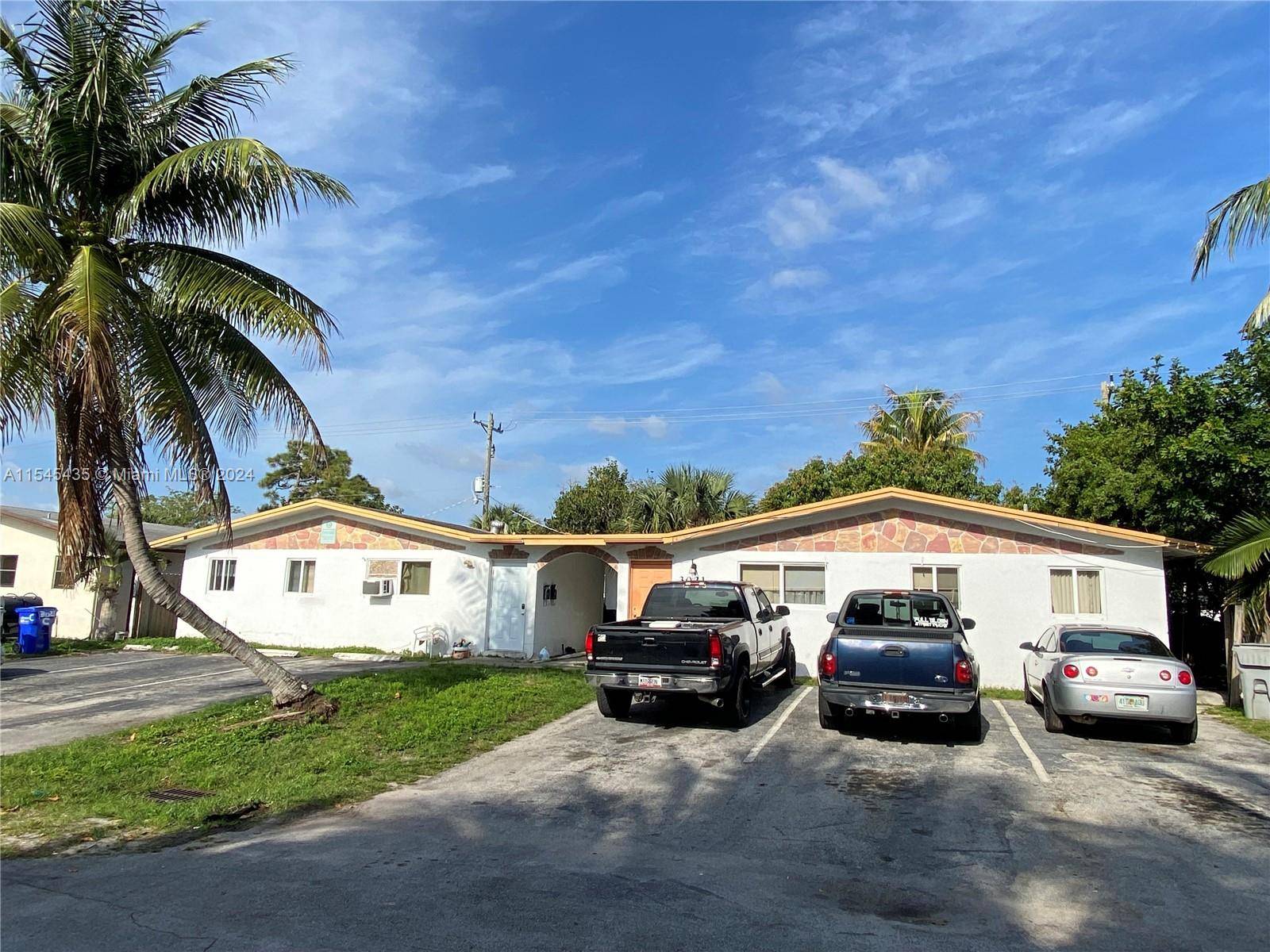 PRESENTING EXTREMELY WELL LOCATED VALUE ADD FOURPLEX in Pompano Beach, one of the fastest growing cities in the county !